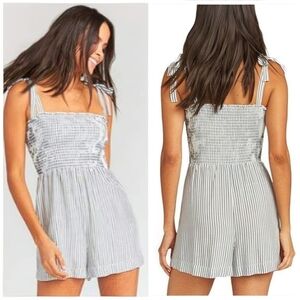 Show Me Your MuMu Leni Romper "Everyday Striped" Women's Small Boho Scandigirl